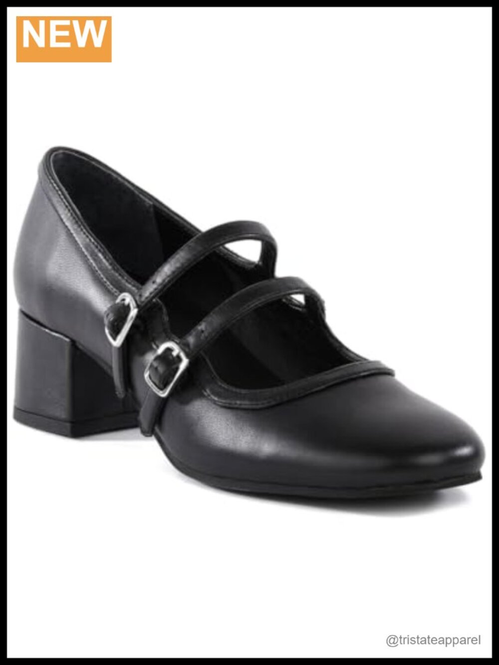 Seychelles Gatsby Round Toe Mary Jane Faux Leather Block Heel Pumps